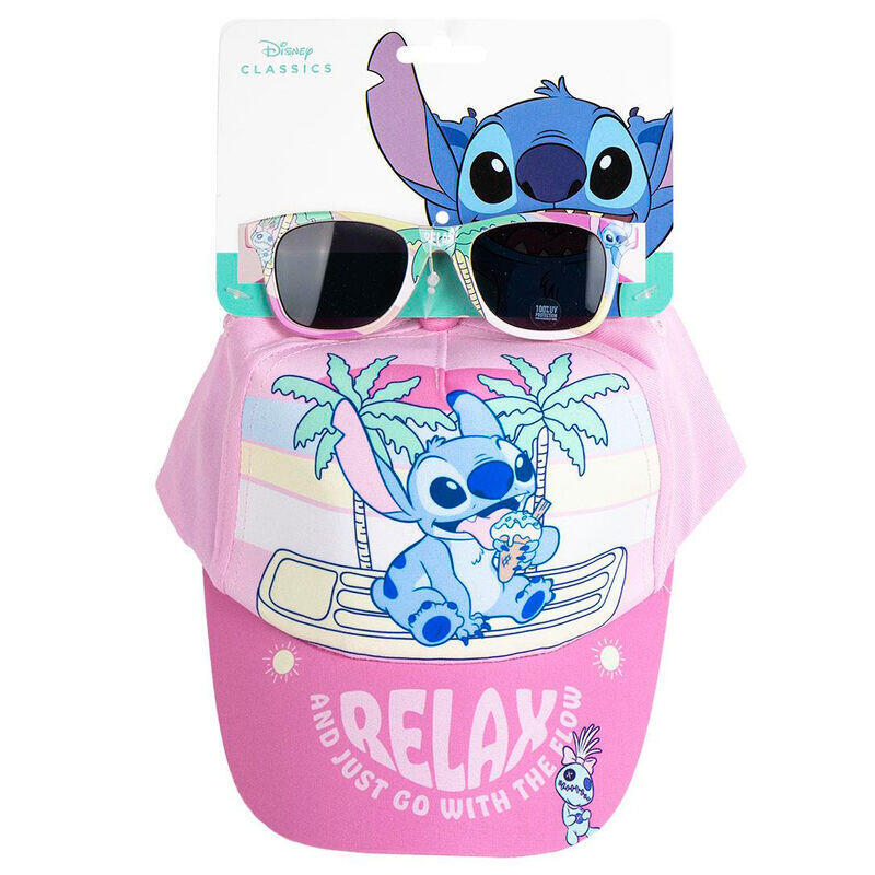 Pack De 6 Unidades - Set Gorra + Gafas Sol Stitch Disney