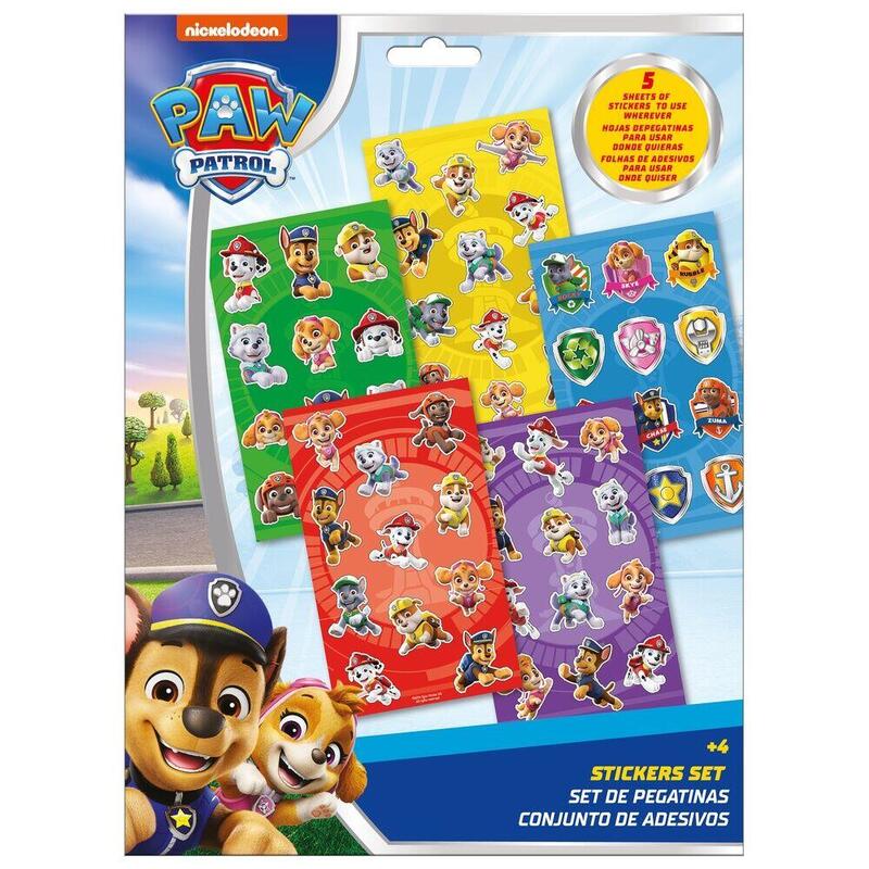 Pack De 6 Unidades - Set Pegatinas Patrulla Canina Paw Patrol