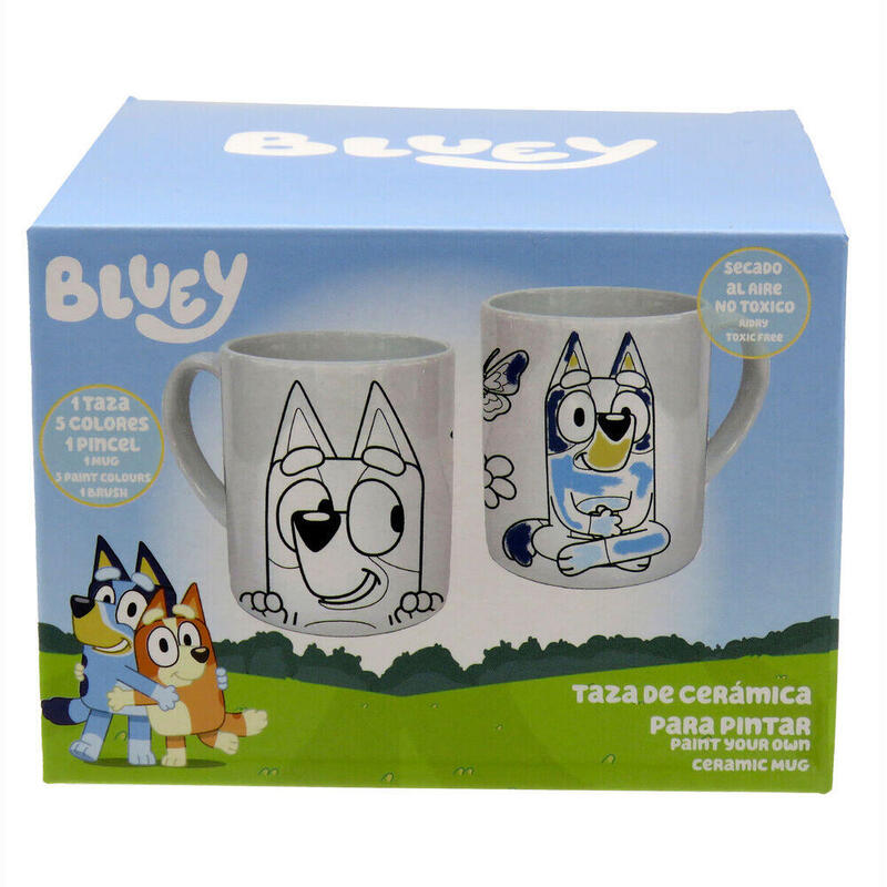 Pack De 6 Unidades - Taza Para Pintar Bluey