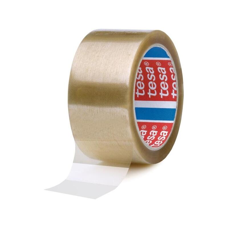 Pack De 6 Unidades Tesa 4089 Precinto De Embalar 50mm X 66 Metros - Fabricado En Polipropileno - Adhesivo De Caucho