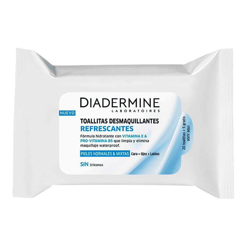 Pack De 6 Unidades - Toallitas Desmaquillantes Diadermine 'Piel Normal Y Mixta' 25uds