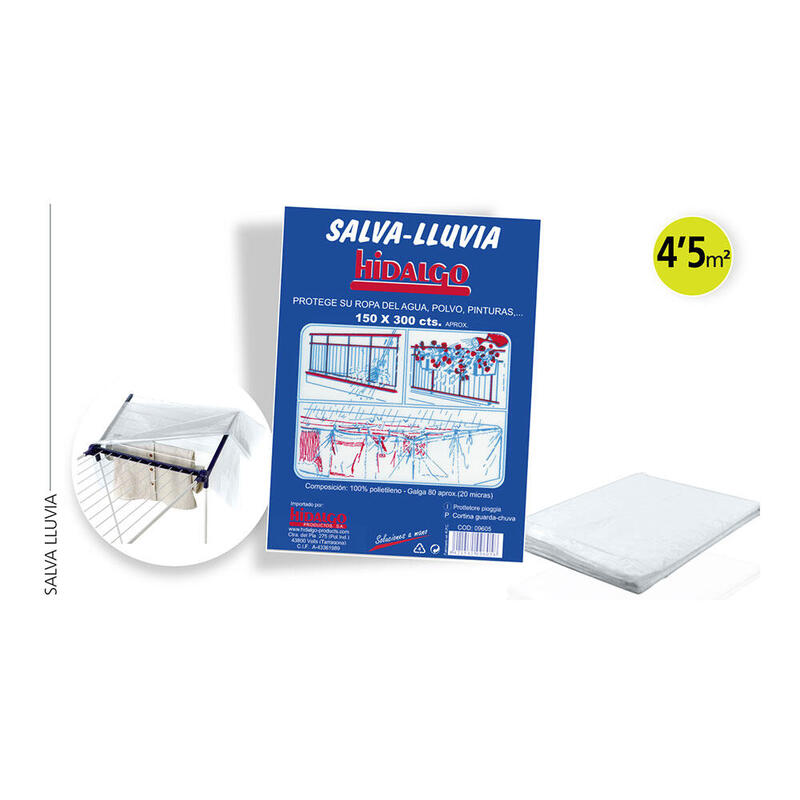 Pack De 6 Unidades - Toldo Cubre Lluvia 300 X 150 Cm