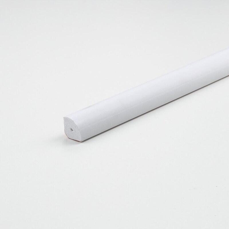 Pack De 6 Unidades - Tubo Cuarto De Caña Pvc Blanco Satinado 1000 X 14 X 14 Mm
