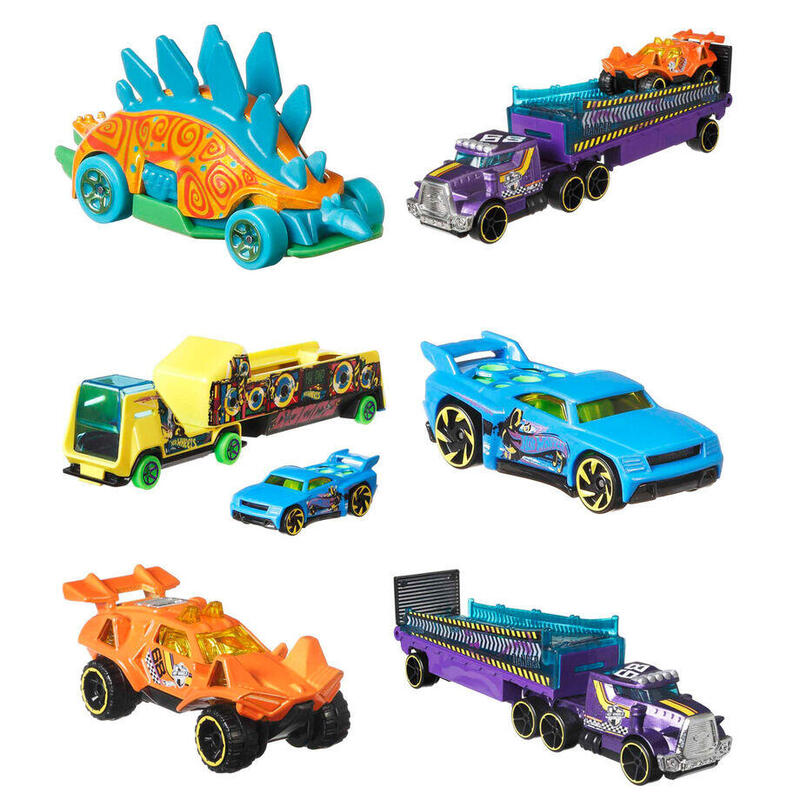 Pack De 6 Unidades - Vehiculo Super Rigs Hot Wheels Surtido