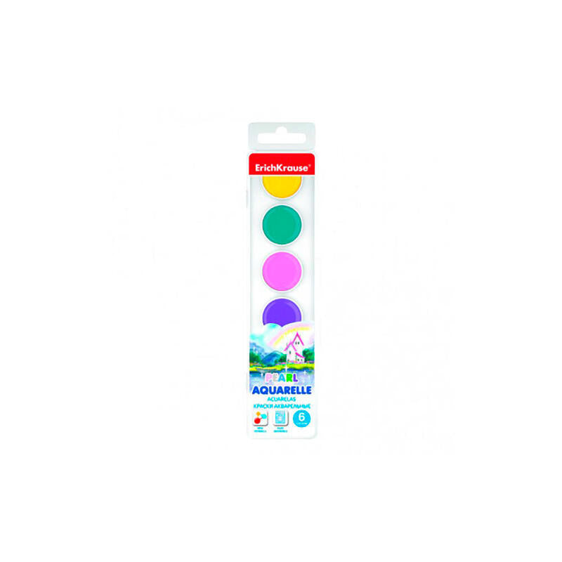 Pack De 7 Unidades - Acuarelas Estuche 6 Colores Perlados