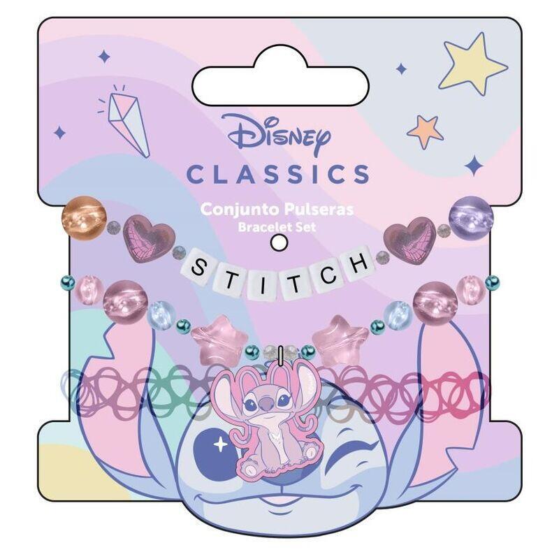 Pack De 8 Unidades - Blister Bisuteria Angel & Stitch Disney