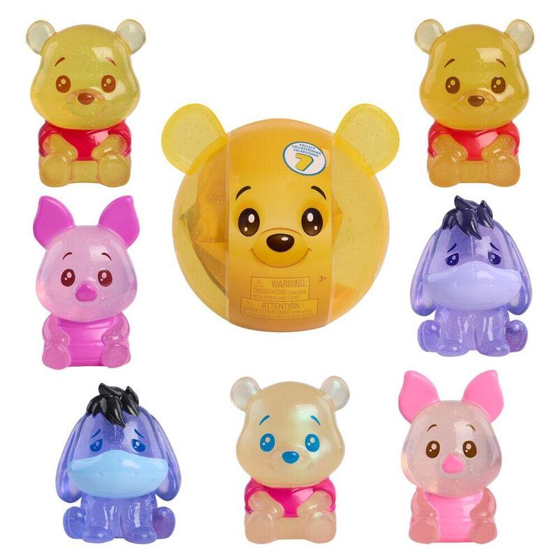 Pack De 8 Unidades - Capsula Sorpresa Figura Squish Winnie The Pooh Disney Surtido