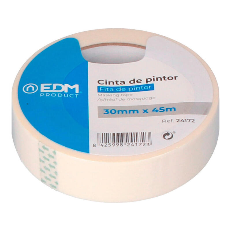 Pack De 8 Unidades - Cinta De Pintor 45m X 30mm Edm "Kreep"