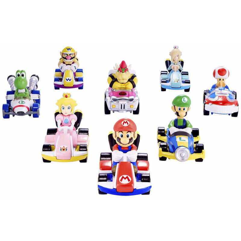 Pack De 8 Unidades - Coche Mario Kart Hot Wheels Surtido