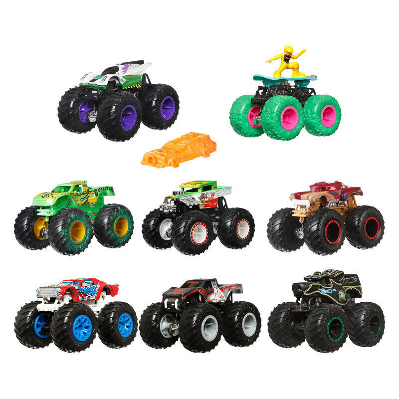 Pack De 8 Unidades - Coche Monster Trucks Hot Wheels Surtido