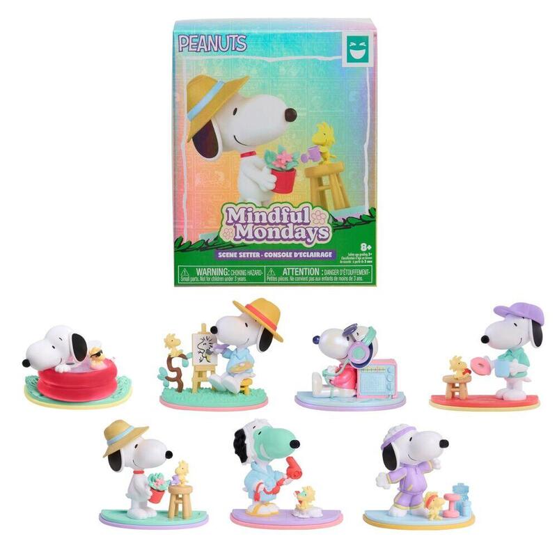 Pack De 8 Unidades - Figura Escenario Sorpresa Snoopy Peanuts Surtido
