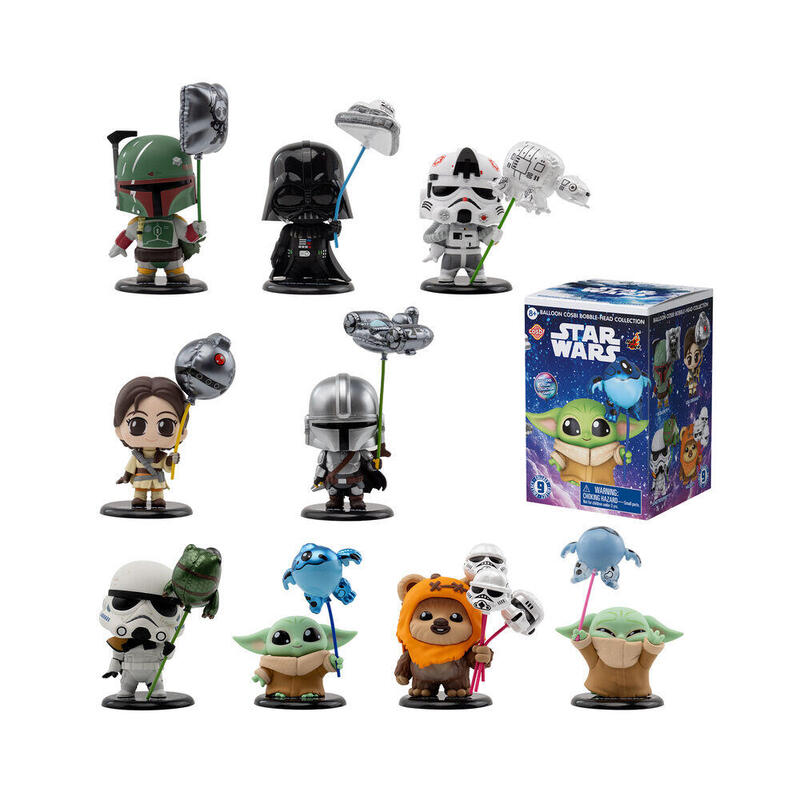 Pack De 8 Unidades - Figura Sorpresa Cosbi Balloon Star Wars Surtido