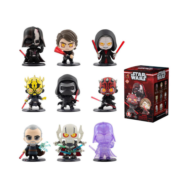 Pack De 8 Unidades - Figura Sorpresa Cosbi Dark Side Star Wars Surtido