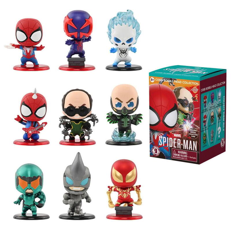 Pack De 8 Unidades - Figura Sorpresa Cosbi Spiderman Marvel Surtido