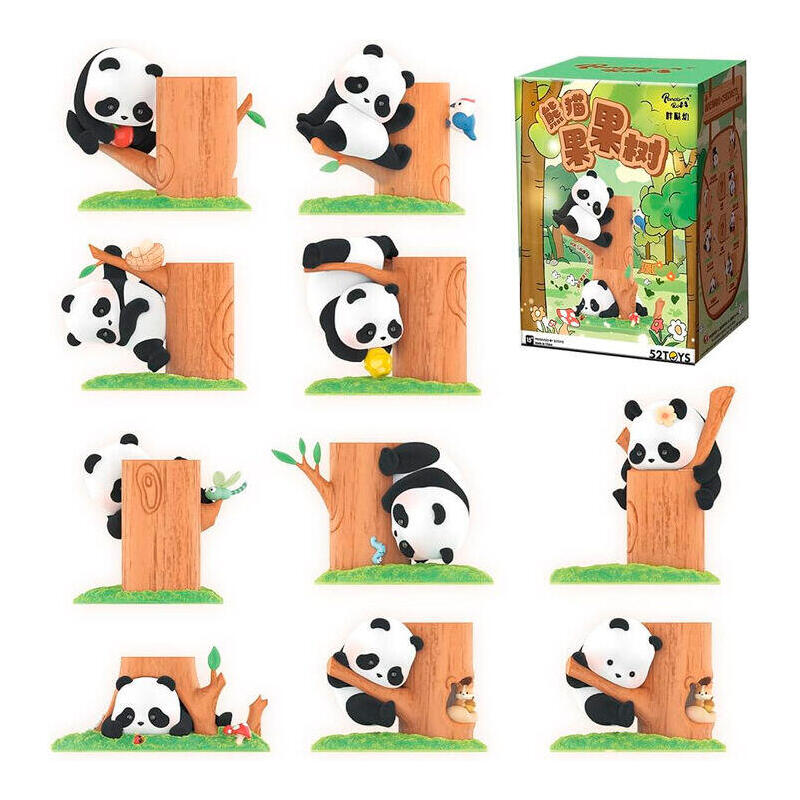 Pack De 8 Unidades - Figura Sorpresa Fruit Tree Climbing Panda Roll Surtido