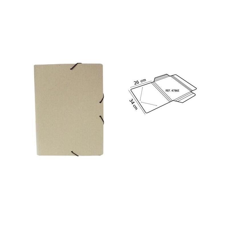 Pack De 8 Unidades Mariola Eco Carpeta Con Solapas De Carton 100% Reciclado - Tamaño Folio - Medidas 34x26cm - Cierre
