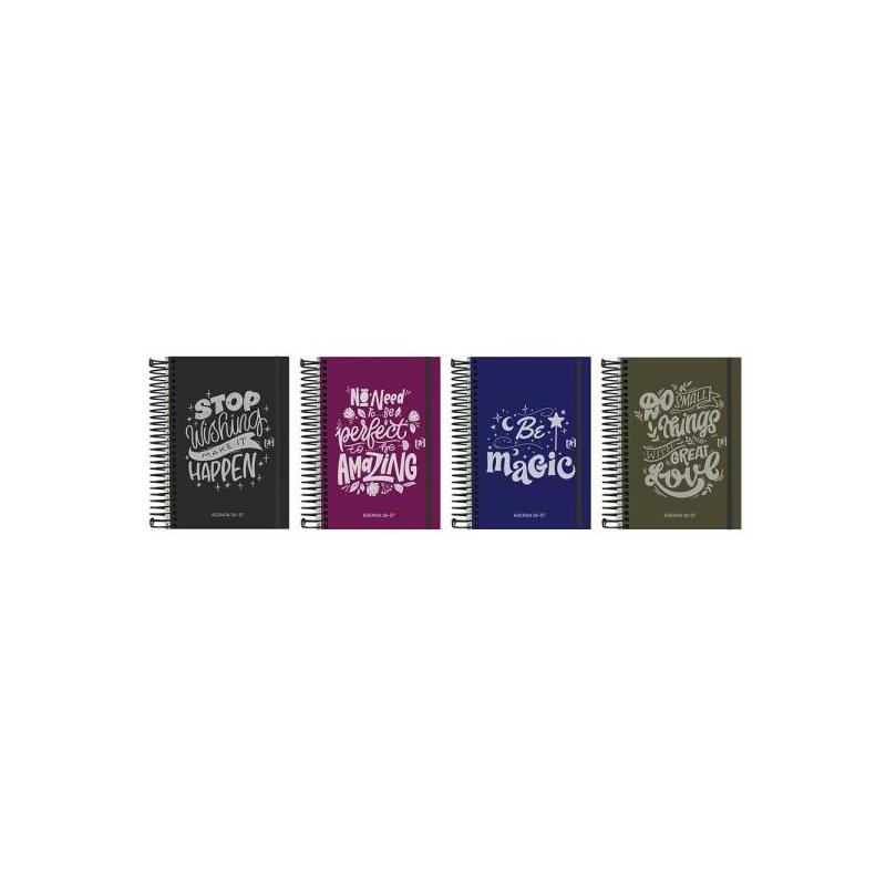 Pack De 8 Unidades Oxford Be Inspired Agenda Escolar Con Espiral - Castellano - Tapa Extradura - Formato Octavo - Dia