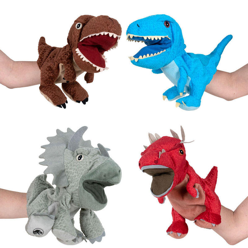 Pack De 8 Unidades - Peluche Marioneta Dinosaurio Jurassic World Surtido