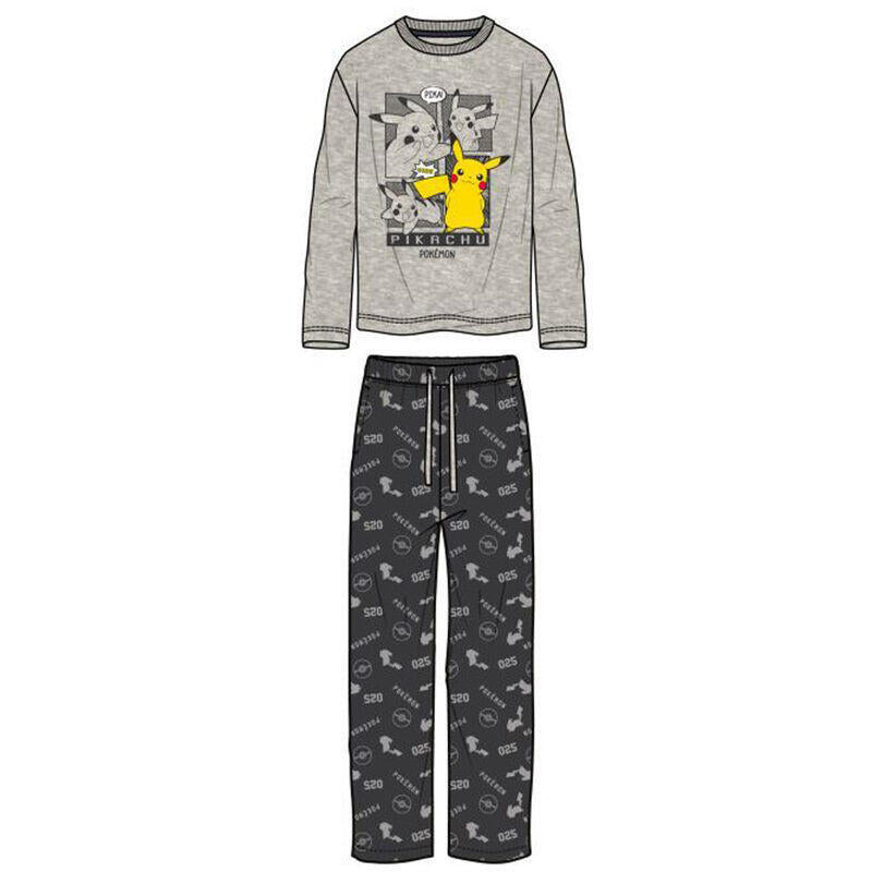 Pack De 8 Unidades - Pijama Pikachu Pokemon Adulto Algodon