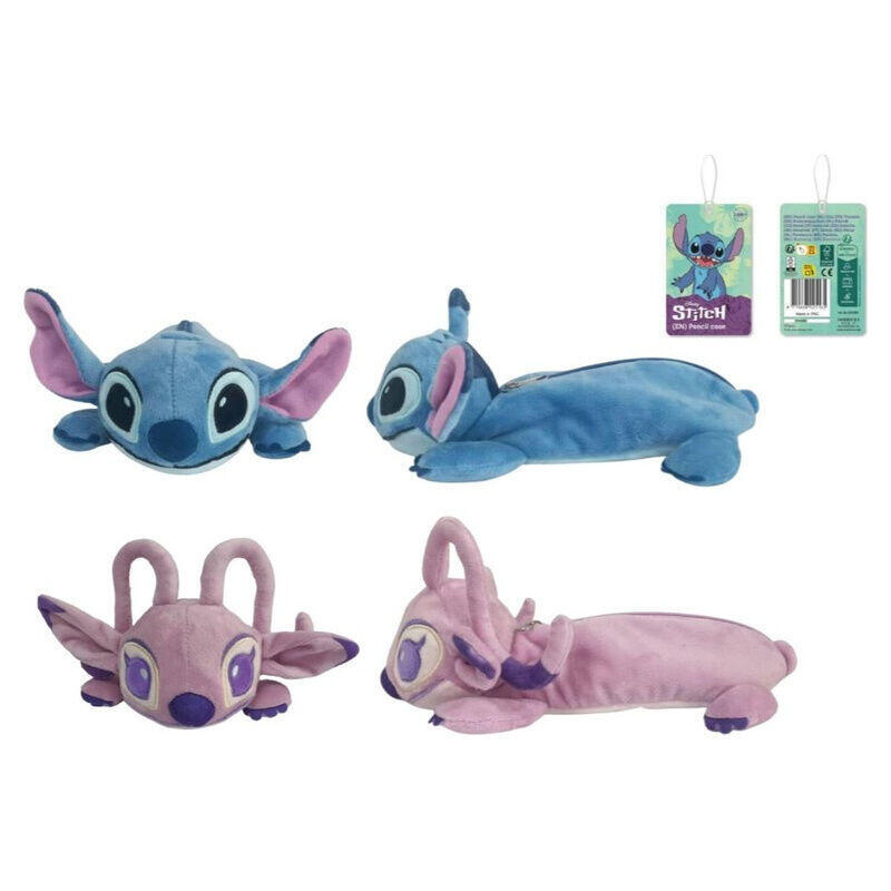 Pack De 8 Unidades - Portatodo Peluche Stitch Disney Surtido