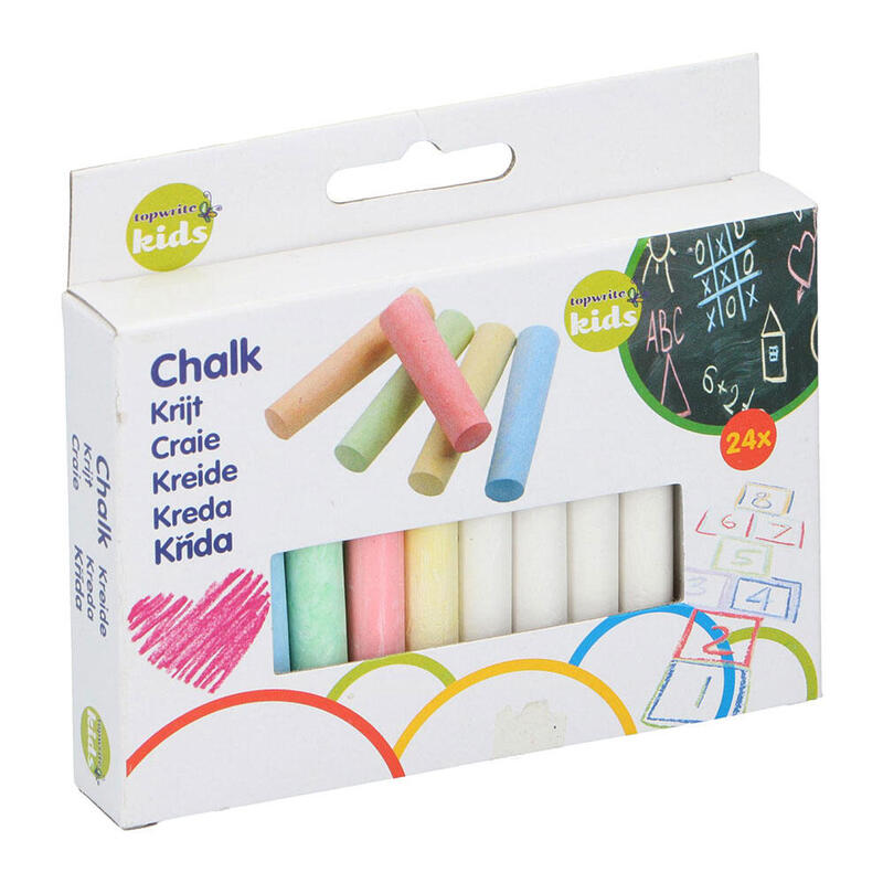 Pack De 8 Unidades - Set Tizas 8 X 1 X 1 Cm 24 Piezas Topwrite Kids