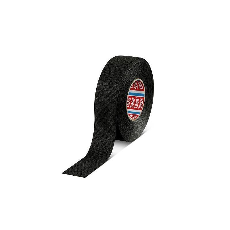 Pack De 8 Unidades Tesa Cinta Adhesiva Resistente Para Cableado 19mm X 15m Textil Negro