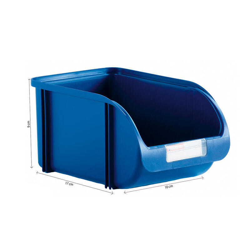 Pack De 9 Unidades - Contenedor 10cm Color Titanium Azul