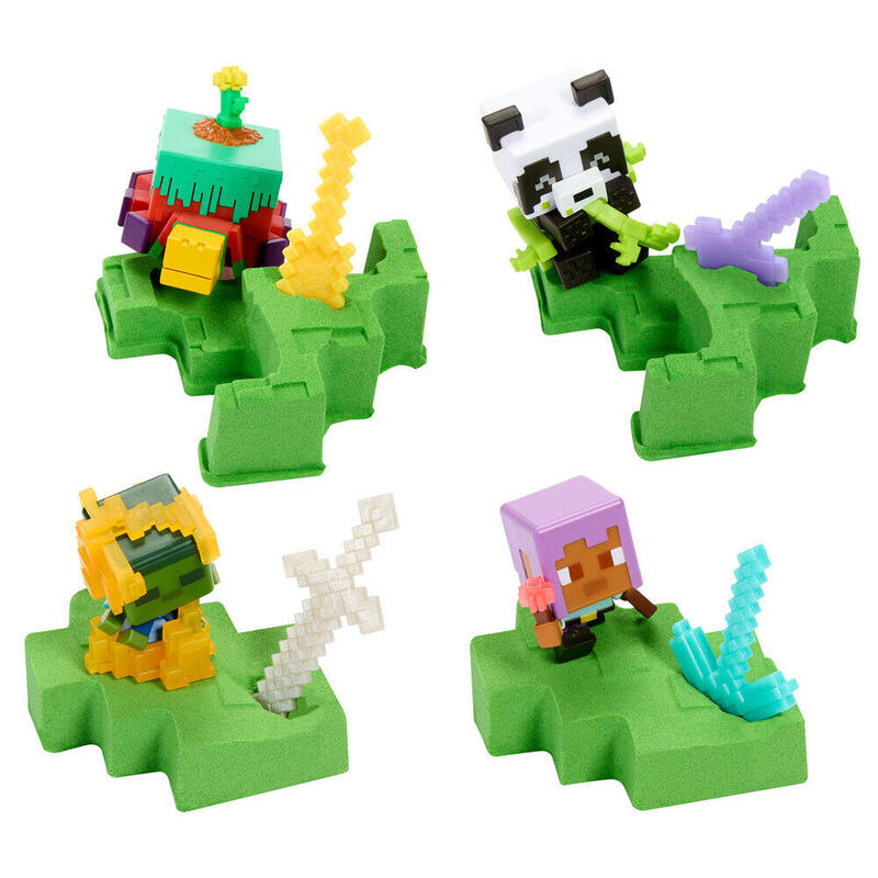Pack De 9 Unidades - Figura Mini Mode Mining Minecraft Surtido