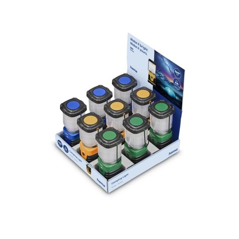 Pack De 9 Unidades Hama L250 Linternas Led - Bateria - 250 Lumenes - Gancho Plegable - Autonomia Hasta 15h -