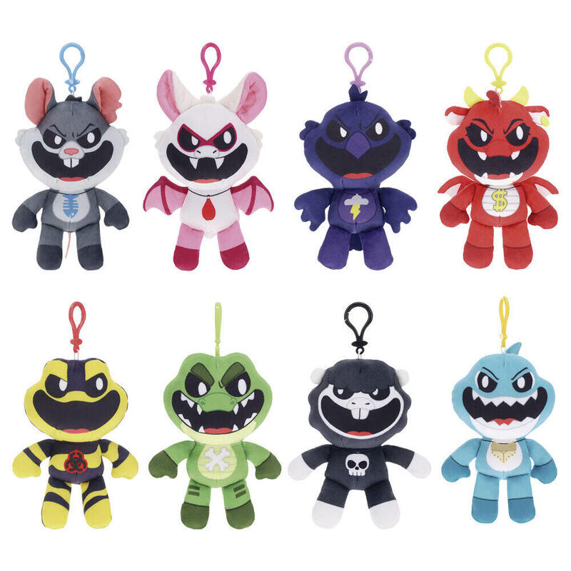 Pack De 9 Unidades - Llavero Peluche Nightmare Critters Poppy Playtime 6,5cm