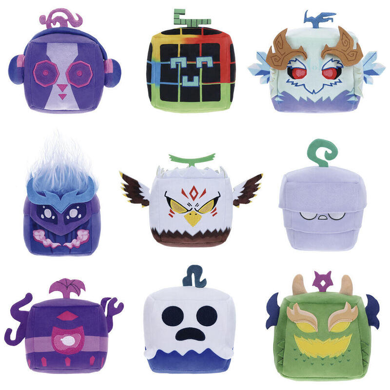 Pack De 9 Unidades - Peluche Sorpresa Blox Fruits 10cm Surtido