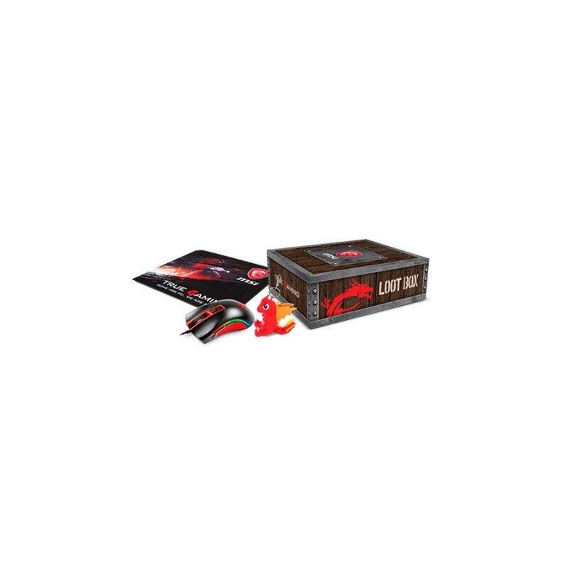 Pack Msi Loot Box Gs/Ge/Gt Gaming Incluye Alfombrilla, Raton Gaming Y Llavero Dragon 957-1xxxxe-063