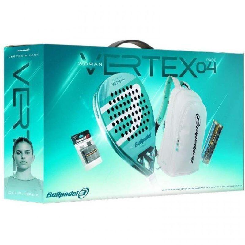 Pack Pala De Pádel Bullpadel Vertex 04 Pro Line W 2026 Incluye 3 Accesorios