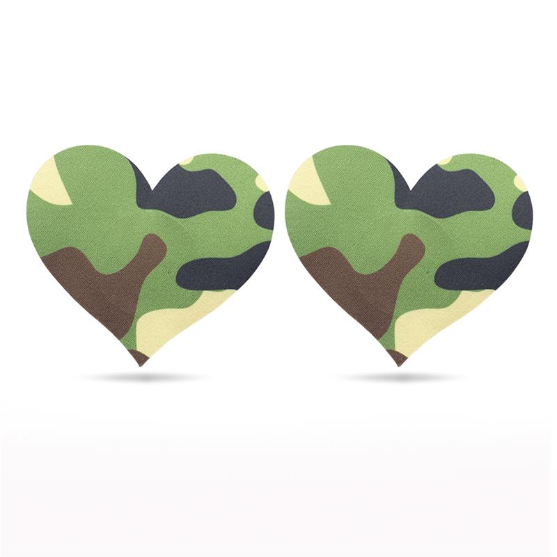 Pack Pezoneras Estrella Y Corazón Camuflaje