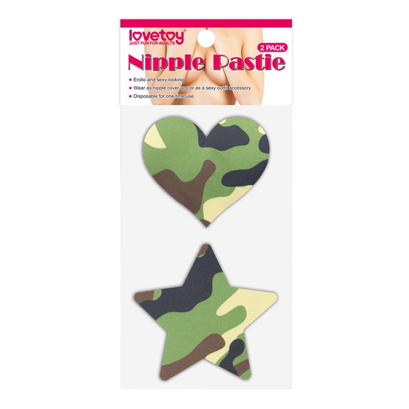 Pack Pezoneras Estrella Y Corazón Camuflaje