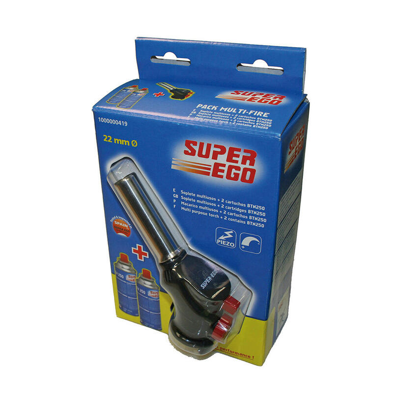 Pack Soplete Multi-Fire + 2 Carturchos Ø22cm Super Ego