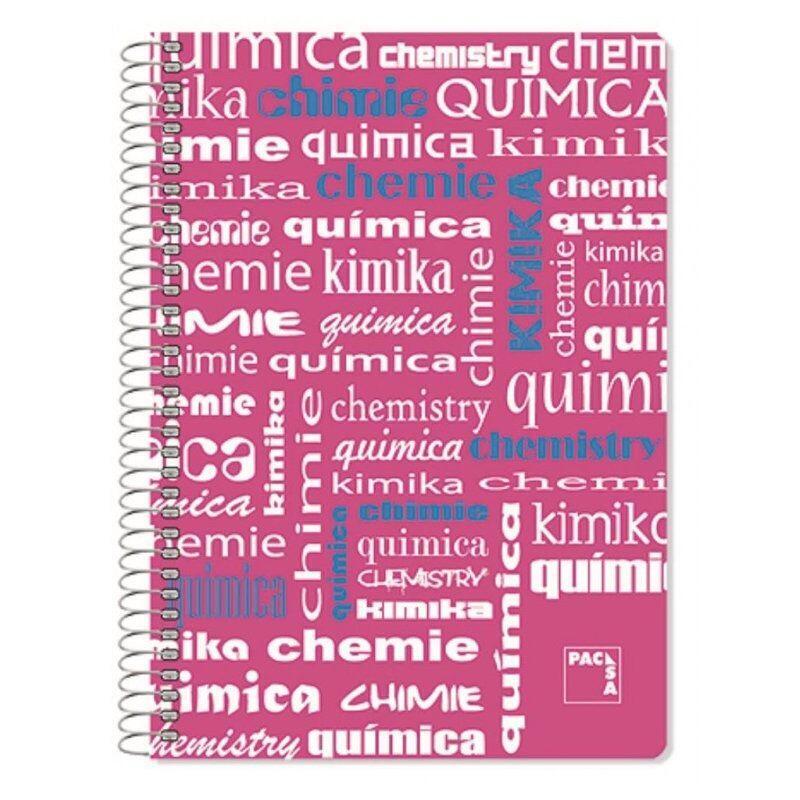 Pacsa Cuaderno Asignaturas 80 Hojas 4x4 Tapas Polipropileno Folio 90gr "Química" -4u-