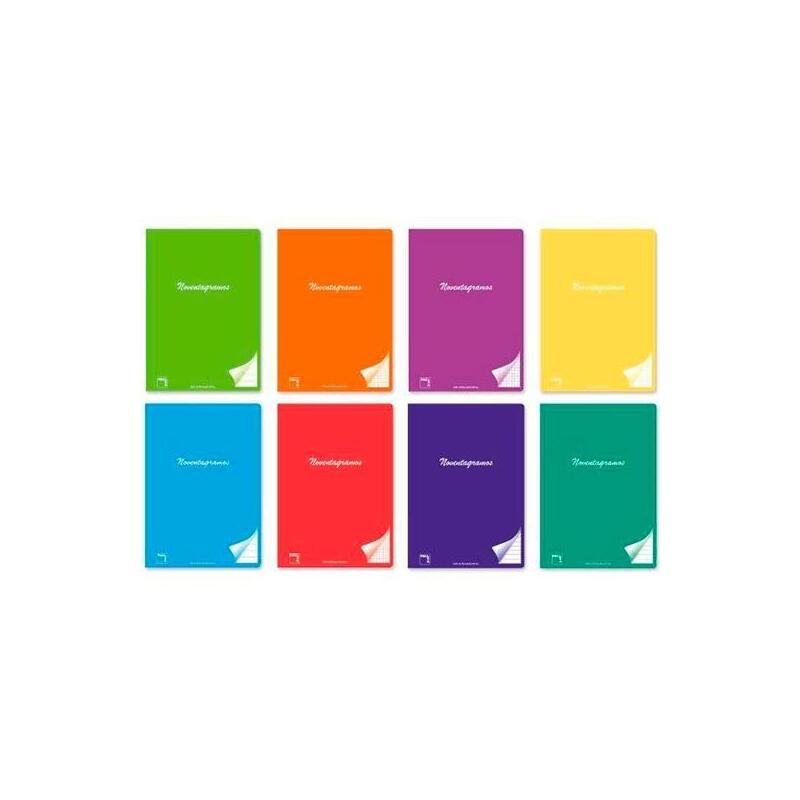 Pacsa Libreta 48 Hojas 4x4 Tapas Cartulina Plastificada A4 90gr 8 Colores Surtido -6u-