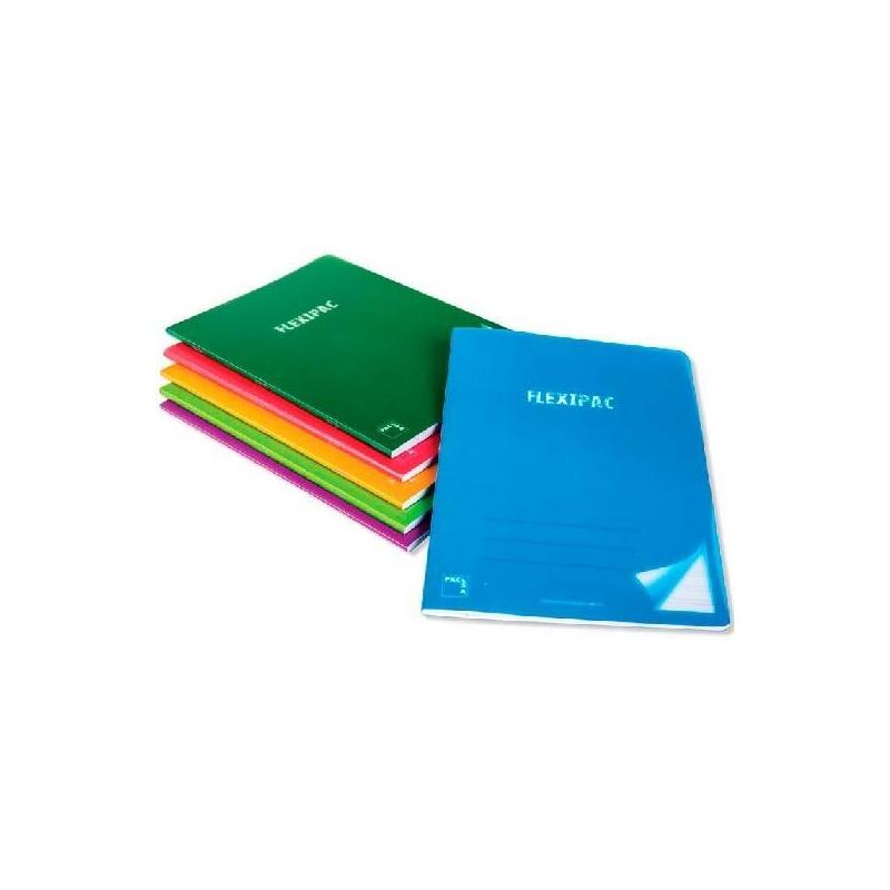 Pacsa Libreta Flexipac A4 48h 90gr 8x8 Tapas Pp Translúcido Flexible Pack 6 C/Surtidos