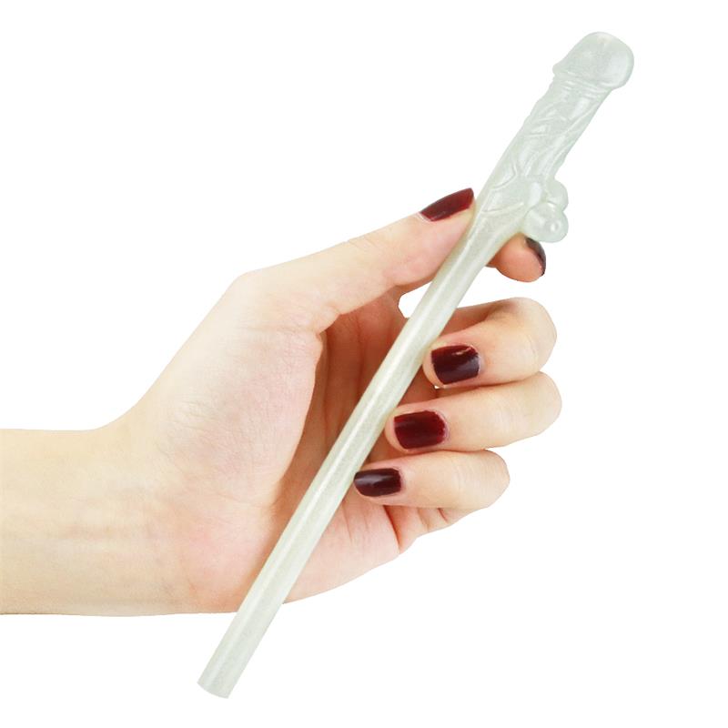 Pajitas De Pene Brillan En La Oscuridad Pack De 9