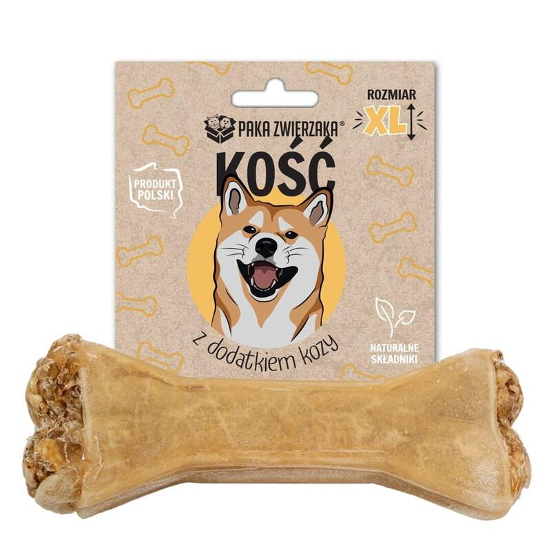 Paka Zwierzaka Bone With Goat Xl 17 Cm - Premio Para Perros - 115g