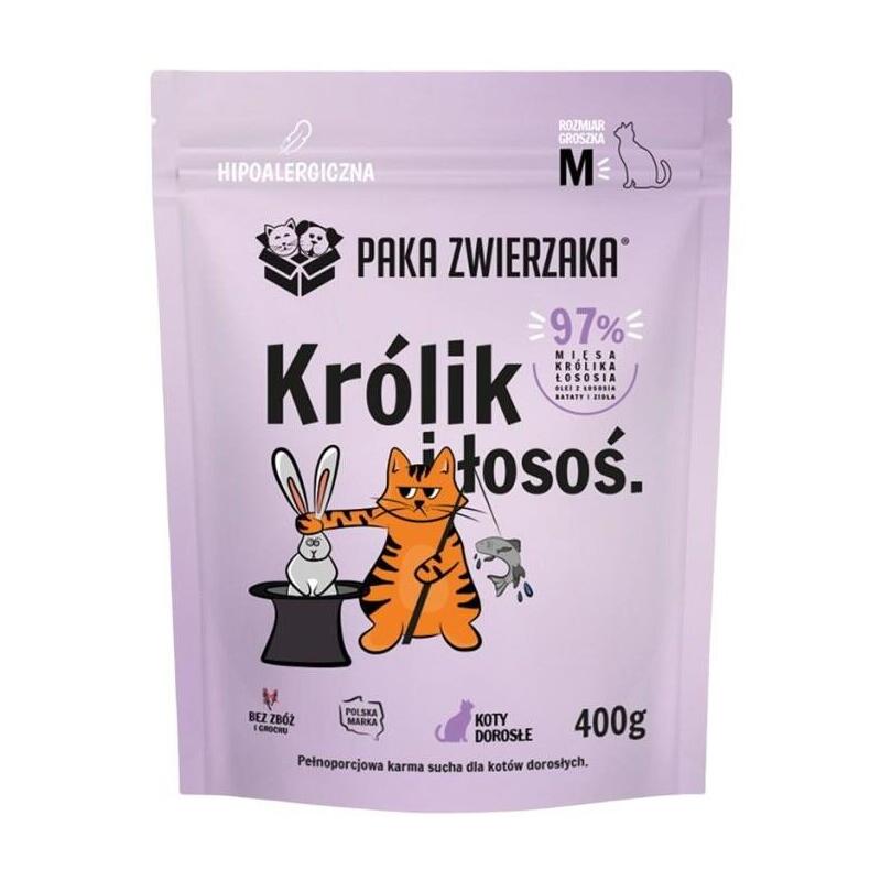 Paka Zwierzaka Królik Z Lososiem 400g