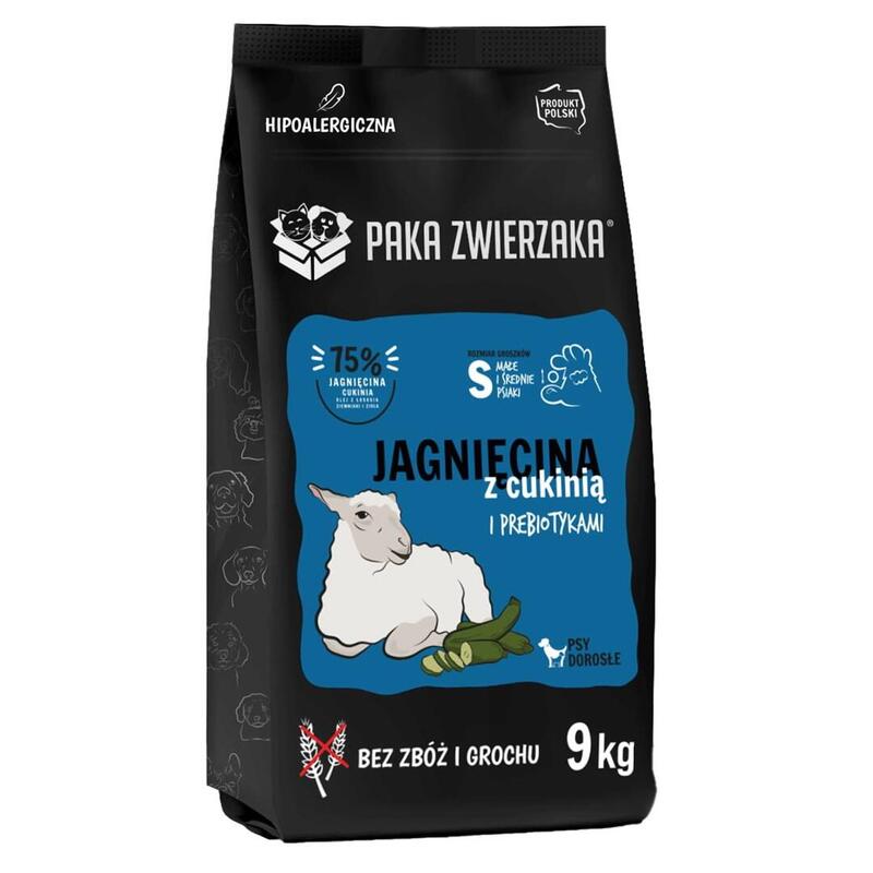 Paka Zwierzaka Lamb With Zucchini S - Alimento Seco Para Perros - 9kg