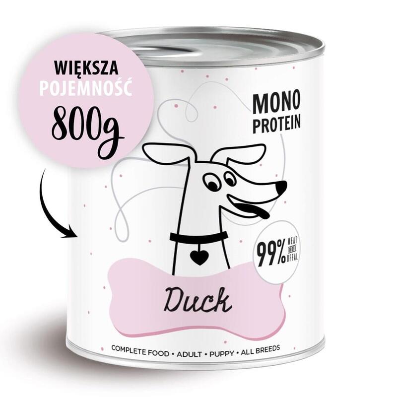 Paka Zwierzaka Pepe Duck - Comida Húmeda Para Perros - 800g