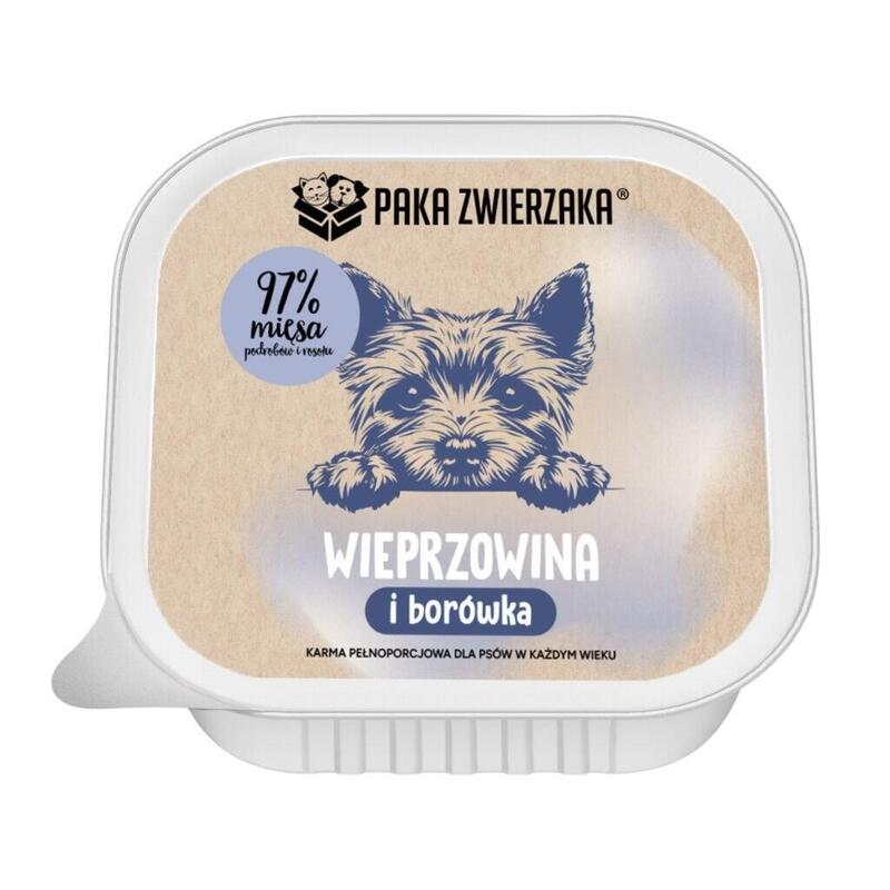 Paka Zwierzaka Pork With Blueberries Mono - Comida Húmeda Para Perros - 150g