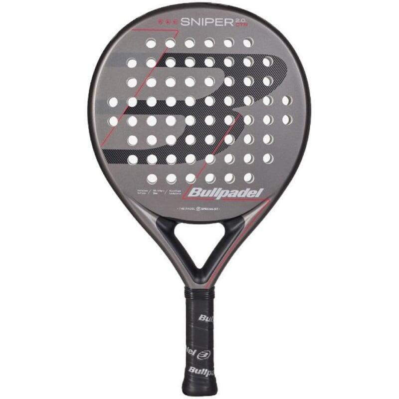 Pala De Pádel Bullpadel Sniper 2.0 Control 2026 Gris Y Roja