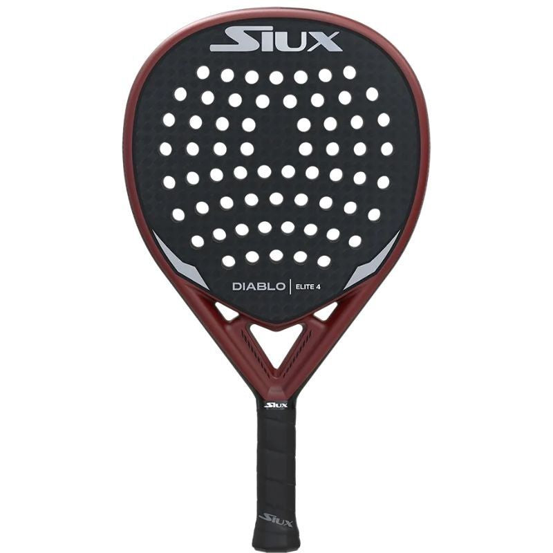 Pala De Pádel Siux Diablo Elite 4 Negro Y Rojo