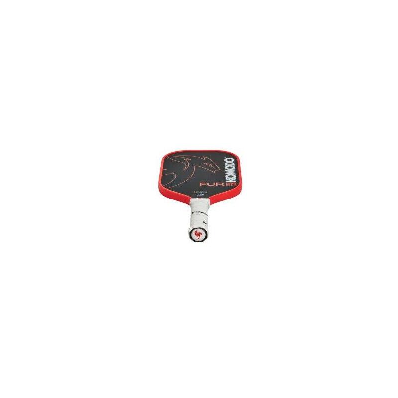 Pala Pickleball Komodo Furi Red 16mm Superficie Carbono T700 Crudo , Nucleo Hexagonal Polipropileno