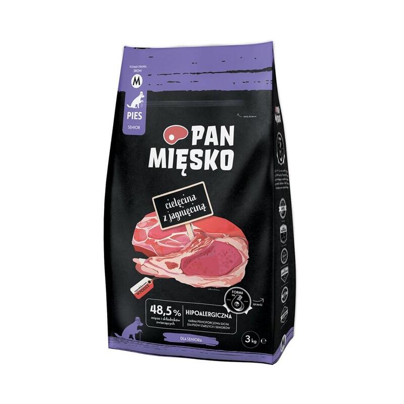 Pan Miesko Cielecina Z Jagniecina Sucha Karma Para Perro Chrupki M 3kg