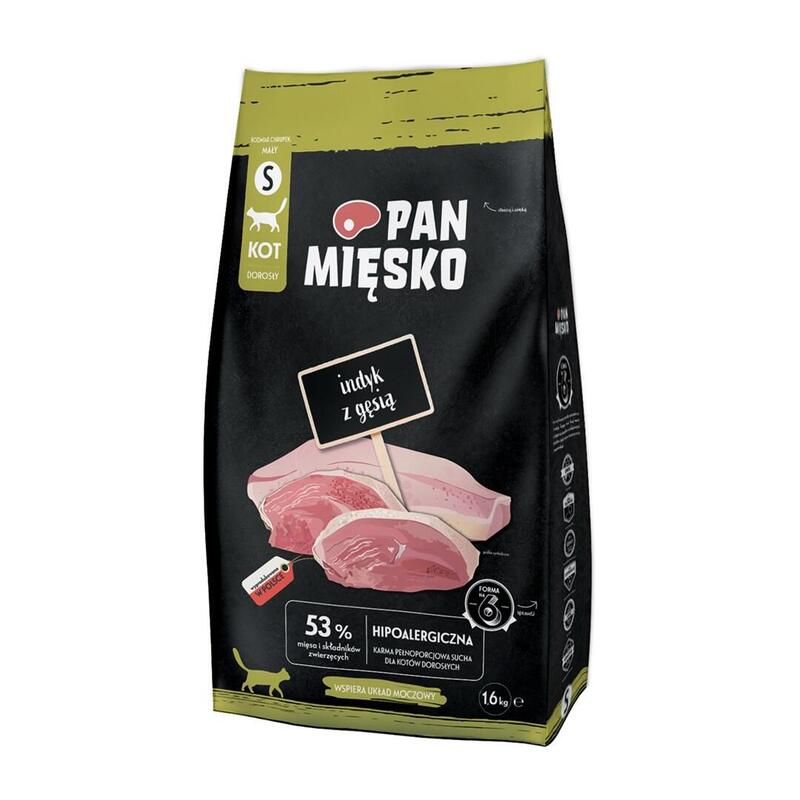 Pan Miesko Indyk Z Gesia Sucha Karma Dla Kota Chrupki S 1,6kg